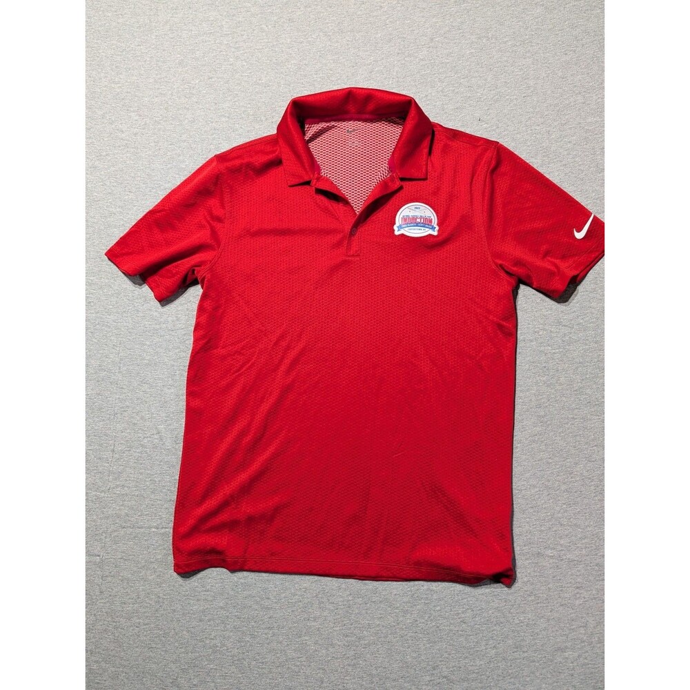 Nike Golf Shirt Medium Red Major League Baseball 2023 Hall Of Fame Induction